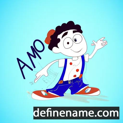 cartoon of the name Amo