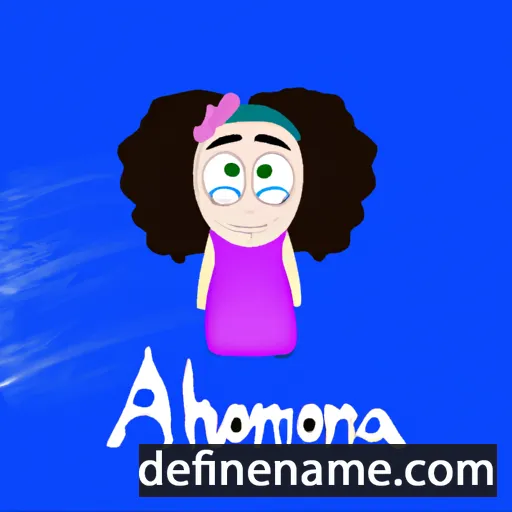 cartoon of the name Amohia