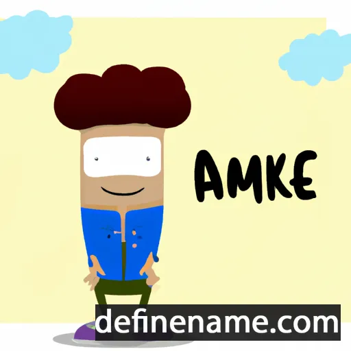 cartoon of the name Amoke