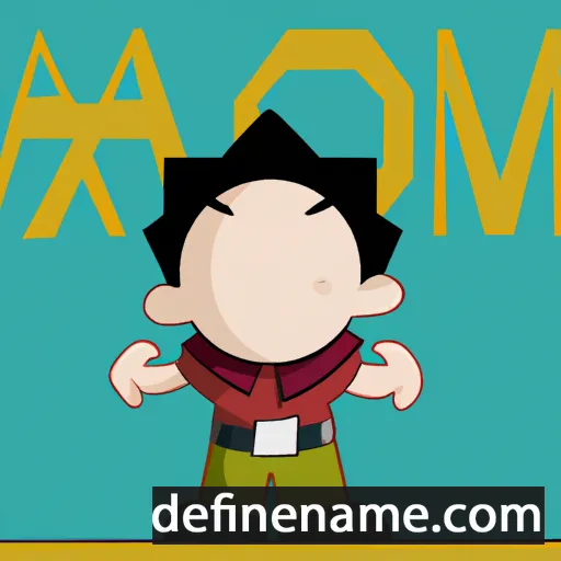 cartoon of the name Amon