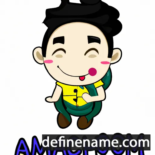 cartoon of the name Amonchai