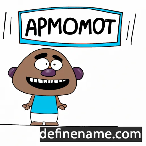 cartoon of the name Amontep