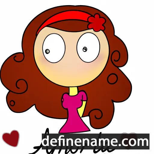 cartoon of the name Amoreta