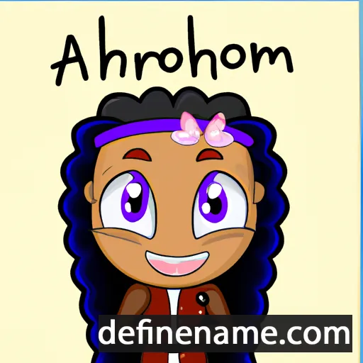 cartoon of the name Amoriah