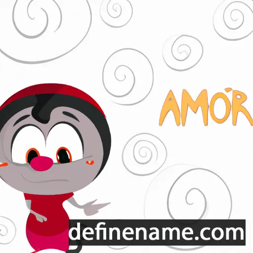 cartoon of the name Amoru