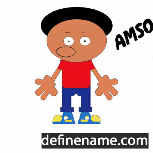 cartoon of the name Amoso