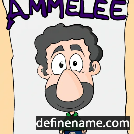 cartoon of the name Amouel