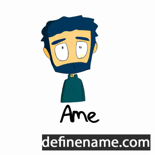 cartoon of the name Amrei