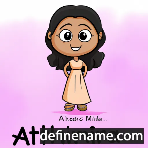 cartoon of the name Amritha