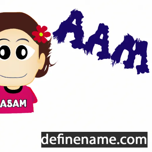 cartoon of the name Amsal