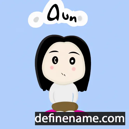 cartoon of the name Amu