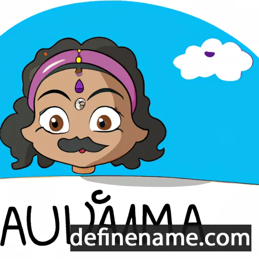 cartoon of the name Amudha