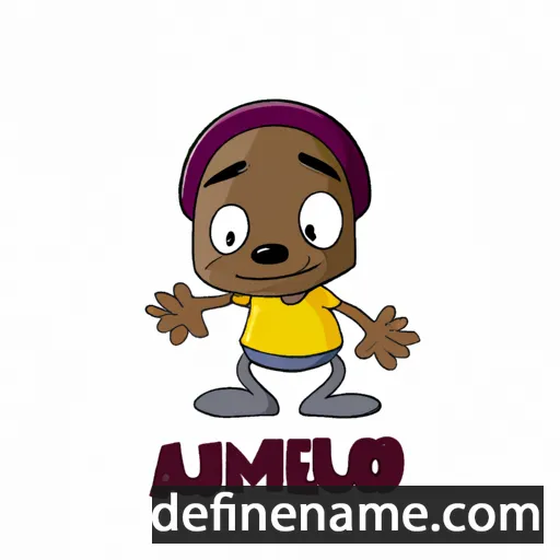 cartoon of the name Amukelo