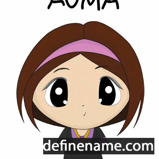 cartoon of the name Amuna