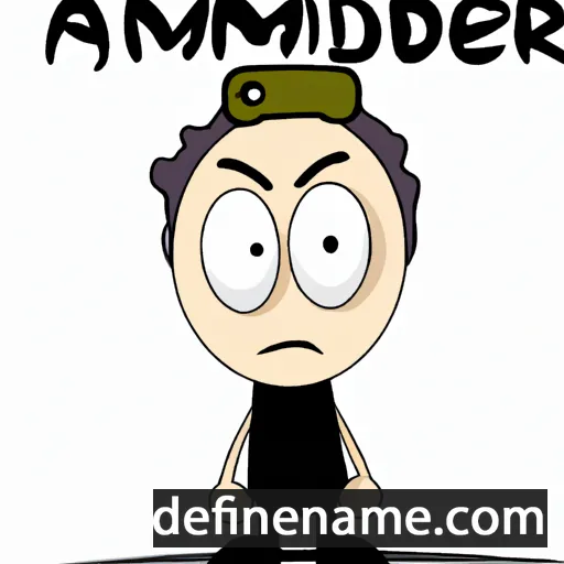 cartoon of the name Amunder