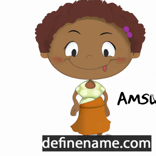 cartoon of the name Amusa