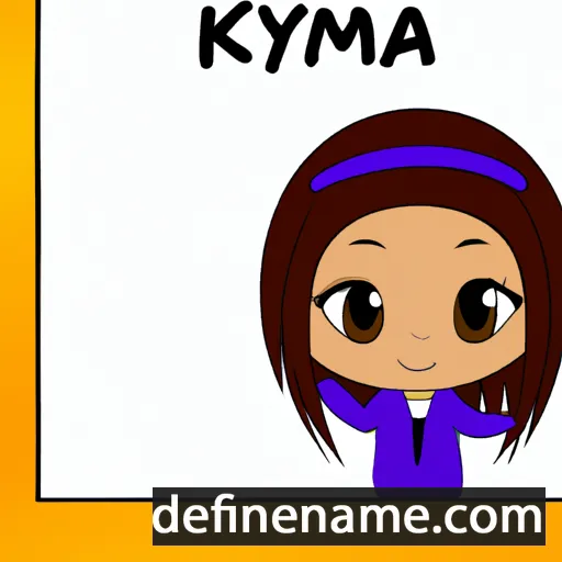 cartoon of the name Amyia