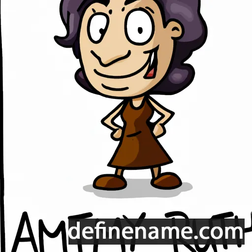 cartoon of the name Amyruth