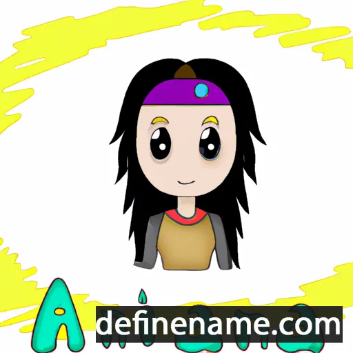 cartoon of the name Ánania