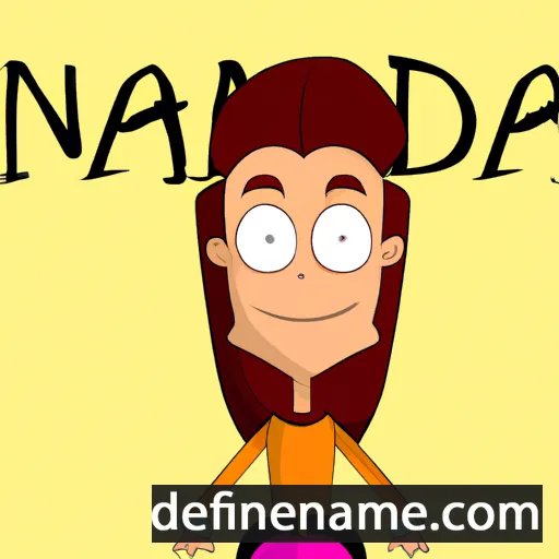 cartoon of the name Ánddijá