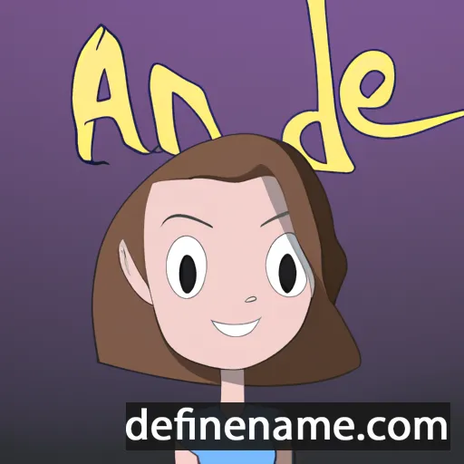 cartoon of the name Ánde