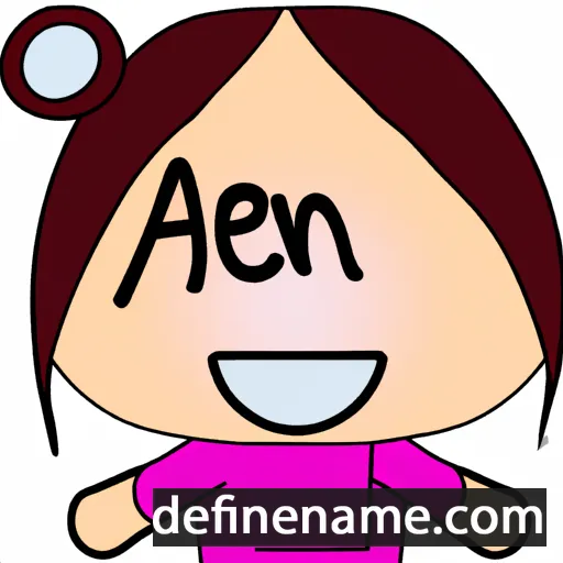 cartoon of the name Á:nen