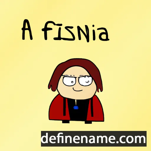 cartoon of the name Ánfissza