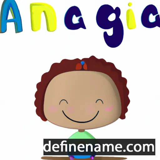 cartoon of the name Ánga