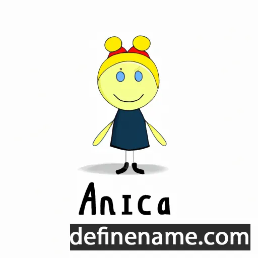 cartoon of the name Ańcia