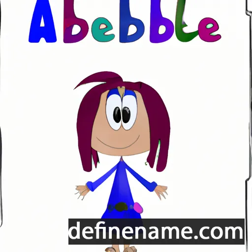 cartoon of the name Anabet