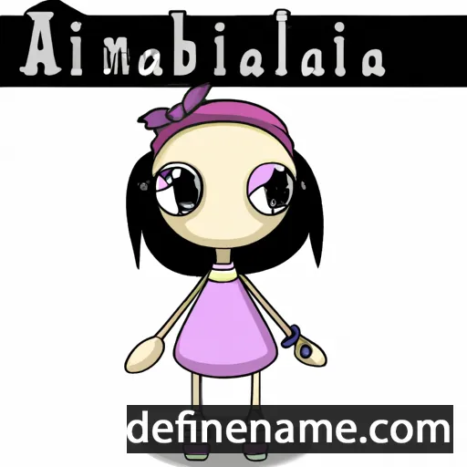 cartoon of the name Anabilia