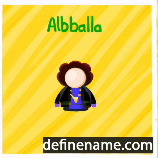 cartoon of the name Anabilla