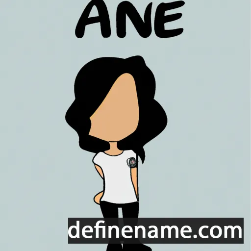 cartoon of the name Anaée