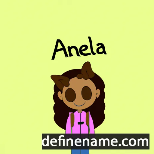 cartoon of the name Anaèla