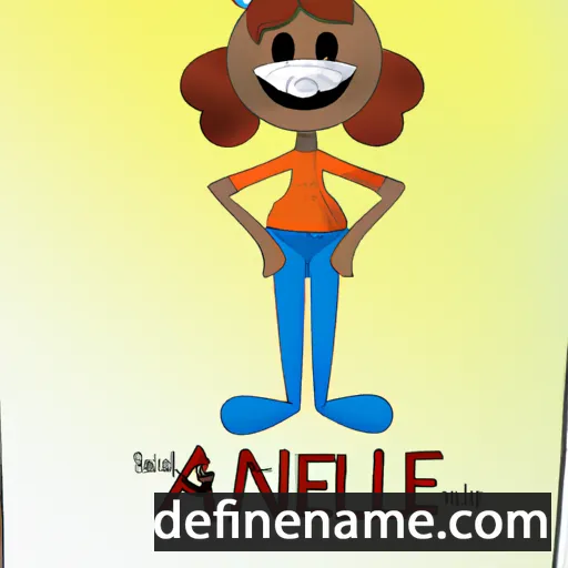 cartoon of the name Anaell