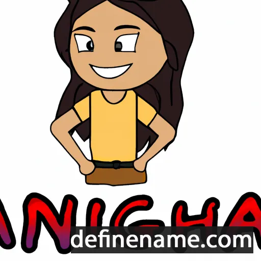 cartoon of the name Anagha