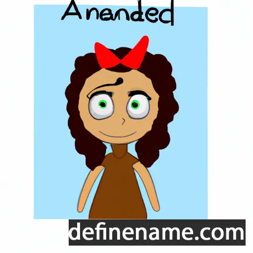 cartoon of the name Anaheed