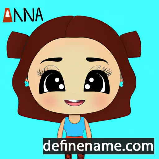 cartoon of the name Anaia