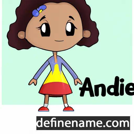 cartoon of the name Anaide