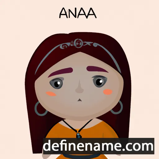 cartoon of the name Anaja