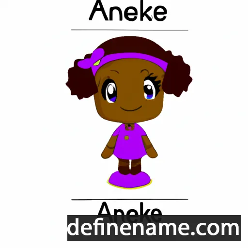 cartoon of the name Anakele