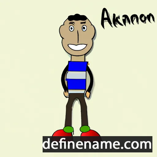 cartoon of the name Anakreon