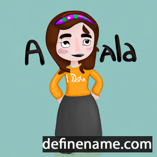 cartoon of the name Anala