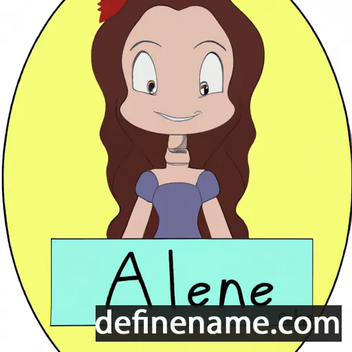 cartoon of the name Analee