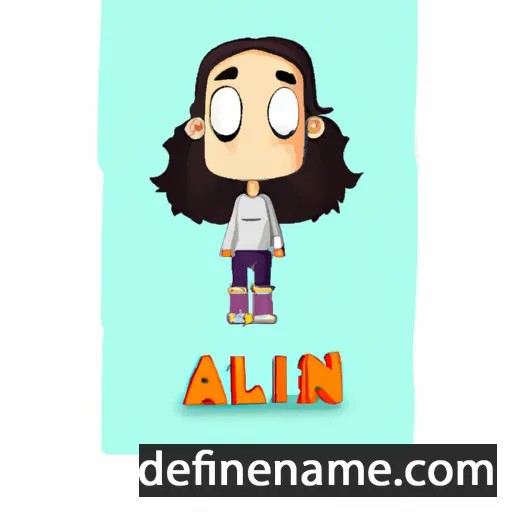 cartoon of the name Anali