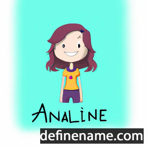 cartoon of the name Analine