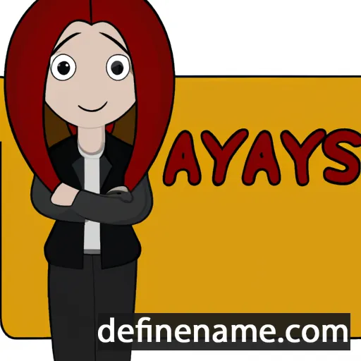 cartoon of the name Analyss