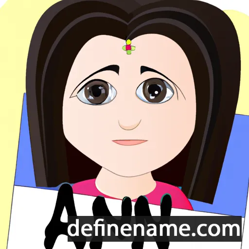 cartoon of the name Anam