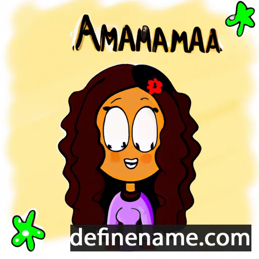 cartoon of the name Anamara