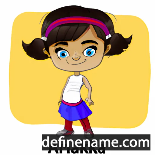 cartoon of the name Anamika